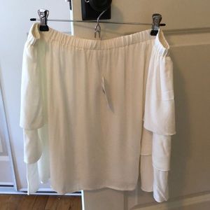 Ivory off the shoulder top